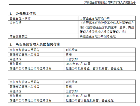 又见公募基金高管变动